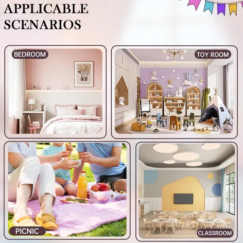 Miniatura 7 de Escritorio kawaii plegable para laptop, mesa de escritorio Kawaii, bandeja de desayuno plegable, soporte de lectura para cama, sofá, suelo (rosa)