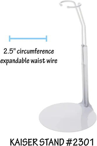 Miniatura 5 de Soporte para muñecas 2301 Kaiser, de 20 a 25 cm, color blanco, Paquete de 1