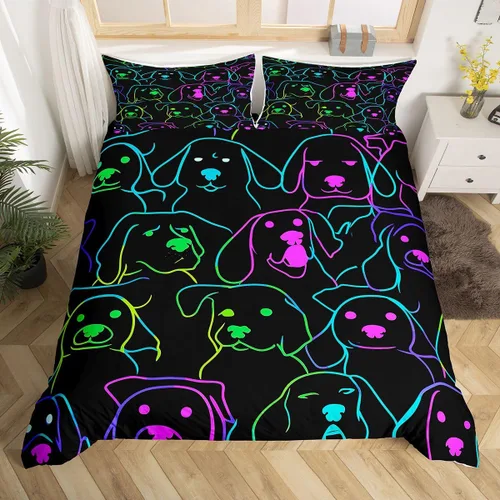 Miniatura 20 de Juego de funda de edredón con diseño de calavera, tamaño individual, con estampado de polillas, estilo gótico, funda de edredón para adolescentes