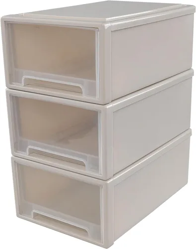 Miniatura 7 de Cajón de almacenamiento apilable de plástico de 6 cuartos de galón, 3 paquetes