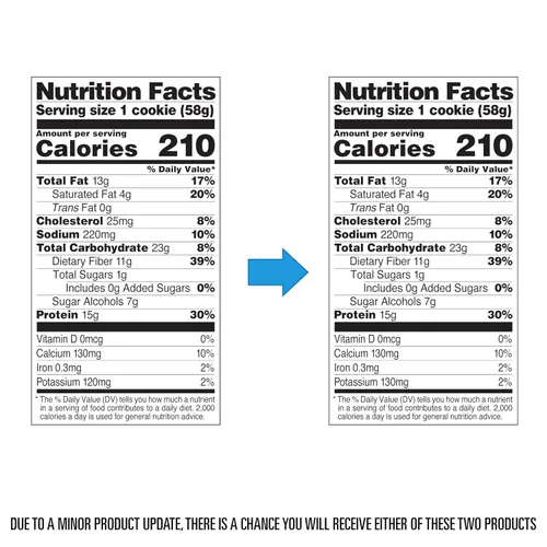 Miniatura 9 de Quest Nutrition Galleta de proteínas de mantequilla de cacahuete, 15g de proteínas, 1g de azúcar, 5g de carbohidratos netos, apta para dieta Keto