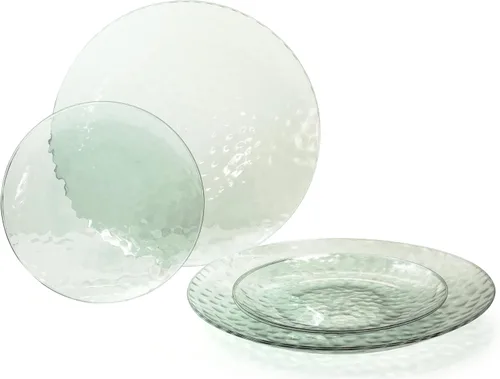 Miniatura 12 de Ocasiones" Paquete de 50 platos (25 invitados) - Juego de platos de plástico desechables para fiestas de boda pesados, cena de 25 x 10 pulgadas +