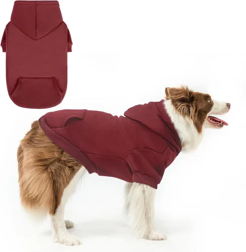 Miniatura 55 de SCENEREAL Sudadera de seguridad con capucha para perros grandes, medianos y pequeños, para niños y niñas, disfraz de perro suave con agujero para #1