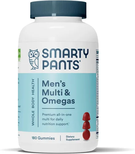 Miniatura 9 de SmartyPants Gomitas multivitamínicas para hombres - Fórmula mejorada: Omega 3 (DHA/EPA), metilfolato, vitamina D3, C, vitamina B12, B6, vitamina A
