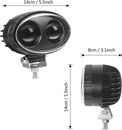 Miniatura 3 de Luz de Seguridad LED para Carretillas Elevadoras ROJO para Advertencia de Peatones en Almacén Foco 8W 14cm 10V-80V