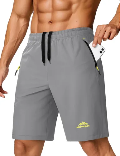 Miniatura 89 de TACVASEN Pantalones cortos deportivos para correr para hombre, 9 pulgadas, de secado rápido, pantalones cortos ligeros de verano, 3 bolsillos