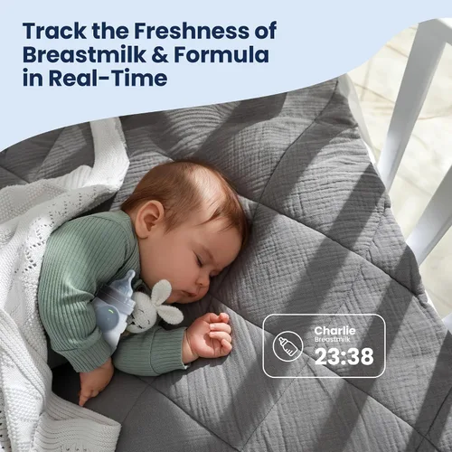 Miniatura 2 de Veba Smart Baby Bottle Monitor® [COMO SE VISTO EN Shark Tank], rastreador inteligente de leche, esenciales para la alimentación del bebé