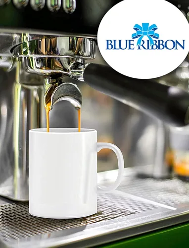 Miniatura 2 de BLUE RIBBON Tazas de café en blanco de sublimación blanca, chocolate caliente, tazas de cerámica, cacao caliente, juegos de tazas, paquete de regalo