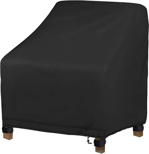 Miniatura 7 de Fundas apilables para sillas de patio, impermeables, 420D, para exteriores, respaldo alto, para sillas de comedor, protectores de muebles de patio