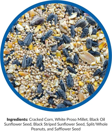 Miniatura 7 de Lyric Supreme Wild Bird Seed, mezcla de alimentos para pájaros silvestres con nueces y semillas de girasol, bolsa de 20 libras y mezcla de semillas