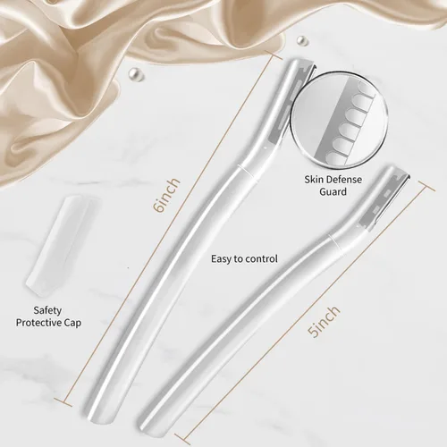 Miniatura 8 de Dermaplane - Maquinilla de afeitar facial para mujeres, herramienta de dermaplaning con microcuchillas para la cara, exfoliante facial suave