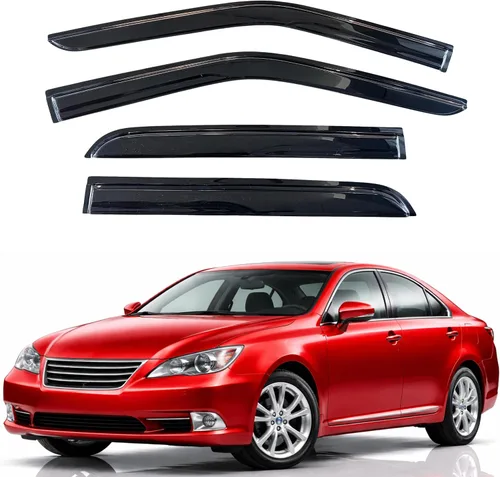 Miniatura 240 de KPY Visor de ventana compatible con Hyundai Tucson 2021-2025, 4 piezas de deflector de ventilación para ventana lateral, estilo Mugen, protector