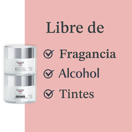 Miniatura 5 de Eucerin Q10 - Set de cuidado de la piel, crema facial diaria antiarrugas con biotina (1.7 onzas) + crema de noche antiarrugas con Pro-Retinol