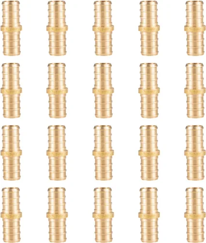 Miniatura 10 de (5 unidades) Adaptador de rosca NPT hembra de 3/4 pulgadas PEX x 3/4 pulgadas F1807, conector de engarce de latón LF para tubería PEX-b