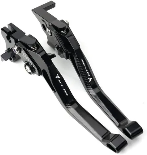 Miniatura 5 de W para Yamaha MT03 MT 03 2015 2016 2017 2018 2019-2022 motocicleta Palancas de embrague de freno corto Y (Color : gris)