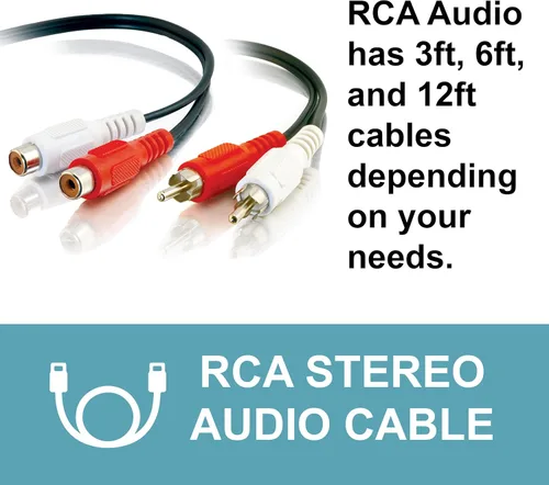 Miniatura 2 de Cables To Go - Cable de audio estéreo RCA de 3 pies