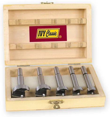 Miniatura 8 de IVY Classic 46120 Broca Forstner de 1-1/4 x 3-1/2", acero de alto carbono, vástago de 3/8", 1/tarjeta