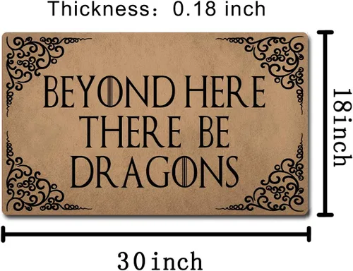 Miniatura 3 de Divertidas alfombrillas de bienvenida antideslizantes para puerta de entrada, tapetes de goma y tapetes de 18 pulgadas de ancho x 30 pulgadas