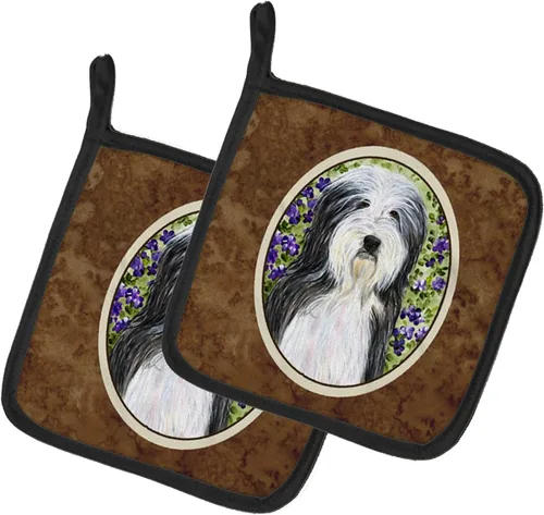 Miniatura 273 de Caroline's Treasures SS8617PTHD - Juego de soportes para ollas de cocina resistentes al calor, almohadillas calientes para horno para cocinar, Husky