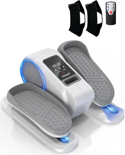 Yagud Under Desk Machine, Electric Elliptical Leg Exerciser for Senior, 13 Adjustable Speeds Quiet and Portable Seated Pedal Exerciser for Training