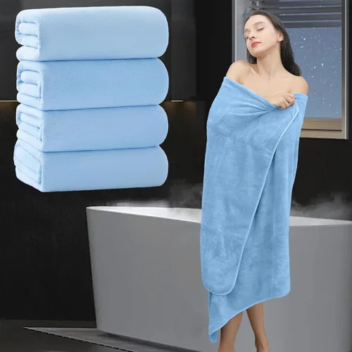 Miniatura 15 de Sábana de Baño Extra Grande de 4 Piezas (35"x70") - Sábana de Baño Ultra Suave de Tamaño Grande, Juego de Sábanas de Baño para Baño de Hotel, Sábana