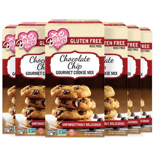 Miniatura 19 de XO Baking Co. Mezcla de galletas gourmet con chispas de chocolate sin gluten; sin OGM, Kosher; sin arroz; sin lácteos; sin maní; sin conservantes