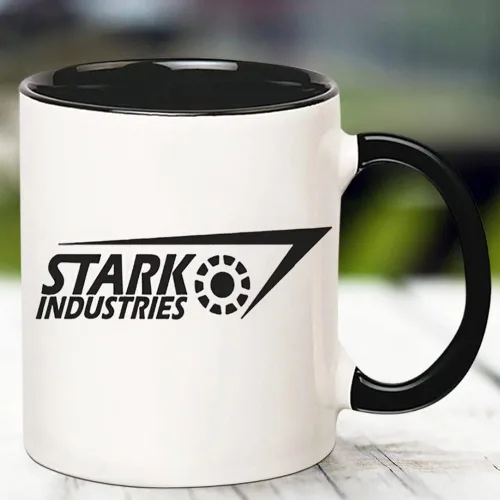 Miniatura 3 de Fonhark - Taza de Iron Man, taza de café con el logotipo de Stark Industries, taza de café Tony Stark, taza de café novedosa de 11 onzas