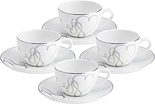 Miniatura 7 de Mikasa Love Story Platinum Banded - Juego de 4 cuencos multiusos