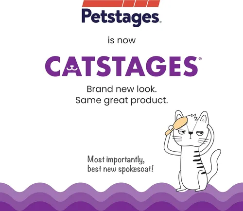 Miniatura 2 de Catstages Caja de Caza con Parche de Hierba - Juguete Interactivo para Gatos de Interior con Césped Sintético y 3 Bolas de Cascabel - Fomenta