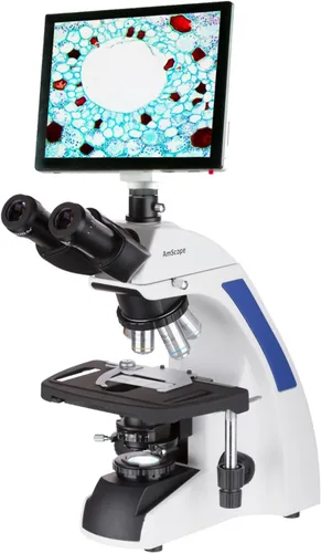 Miniatura 4 de Microscopio trinocular Koehler LED 40X-2500X con el sistema de imágenes de la pantalla táctil