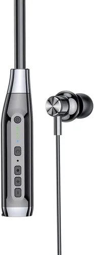 Miniatura 3 de Auriculares inalámbricos Bluetooth con ranura para tarjeta TF, auriculares con banda para el cuello Bluetooth de 100 horas de reproducción
