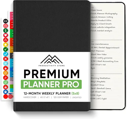Miniatura 25 de Sin fecha, Agenda 2026, 8.5" x 11" - La Agenda de Productividad #1 para Lograr Tus Objetivos 2026 - Agenda 2026-2027 por PRODUCTIVITY STORE