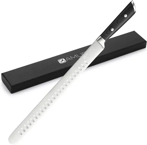 Miniatura 8 de Santoku Knife - Cuchillo Santoku Ultimate de 7 pulgadas, cuchillo de cortar con borde Granton diseñado para verduras, asados, carne, aves, etc.