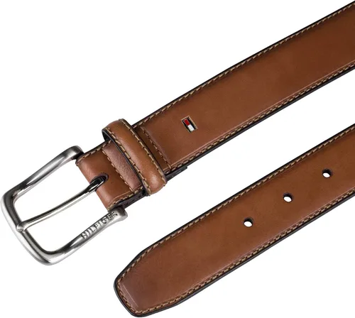 Miniatura 4 de Tommy Hilfiger Cinturón de mezclilla casual para hombre con hebilla de arnés clásica