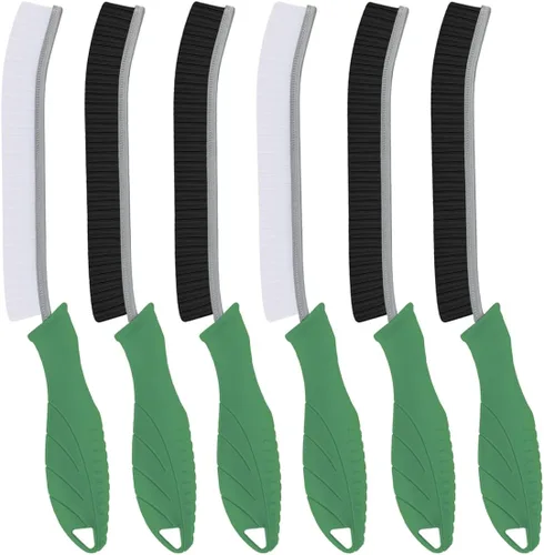 Miniatura 21 de TQRR 3 piezas cepillo de cerdas duras para limpieza de grietas, cepillo de limpieza, cepillo de limpieza para fregadero de cocina, cepillo para Negro