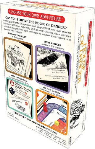 Miniatura 2 de Asmodee Elige tu propia aventura: Juego de mesa Casa del Peligro - Embárcate en un peligroso viaje en esta aventura narrativa cooperativa, Edades