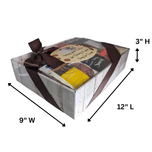 Miniatura 4 de Cesta de regalo de café con taza, juego de regalo de chocolate y galletas gourmet para todas las ocasiones: cumpleaños, gracias, aniversario