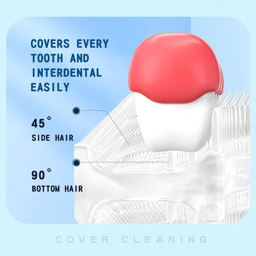 Miniatura 5 de DYCROL Cepillo de dientes eléctrico en forma de U para niños con 4 cabezales de cepillo, cepillo de dientes sónico para niños con 5 modos