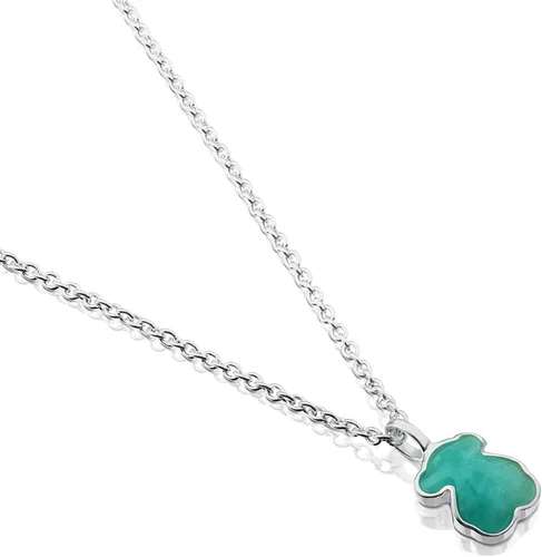 Miniatura 3 de TOUS joyería collar de plata esterlina Icon blanco y negro con dije de mini oso