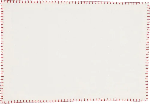 Miniatura 4 de Saro Lifestyle Whip - Mantel individual de algodón con diseño cosido (juego de 4), aguamarina, 13 x 19 pulgadas