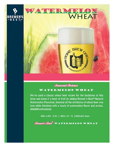 Miniatura 4 de Brewer's Best El kit de ingredientes de cerveza de trigo y sandía hace 5 galones