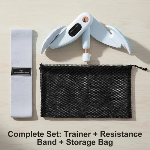 Miniatura 7 de Entrenador interior de muslo y suelo pélvico para mujer, tóner de cadera ajustable con contador LED, ejercitador Kegel multifuncional de escultura