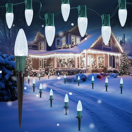Miniatura 6 de Paquete de 100 bombillas LED C9 de repuesto para Navidad, bombilla LED C9 irrompible para cadena de luces de Navidad, base intermedia E17, bombillas