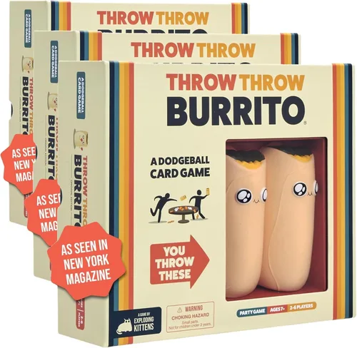 Miniatura 10 de Juego de cartas Exploding Kittens Throw Throw Burrito 2-6 jugadores - Edades 7+ - 15 minutos para jugar - Juego de cartas de Dodgeball - Juego