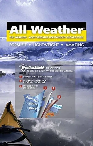 Miniatura 3 de Seirus Innovation 1425 - Guantes de invierno para hombre (ligeros)