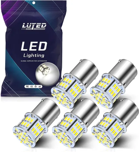 Miniatura 9 de 1156 Bombilla LED BA15S 7506 1003 1073 1141 Bombilla LED para Luces de Caravana RV Bombillas de Señal de Giro del Auto Luz de Freno Luz Corriente