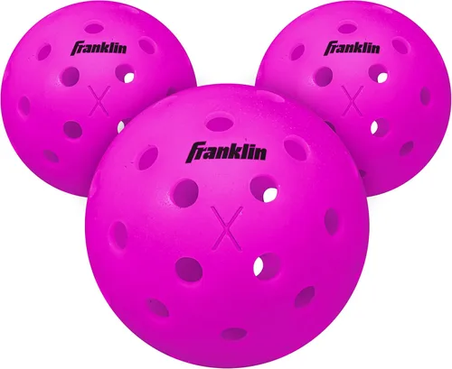 Miniatura 6 de Franklin Sports X-40 pelotas de Pickleball al aire libre - Bola oficial del Pickleball de EE. UU., APP Tour + US Open - Tamaño reglamentario Lava