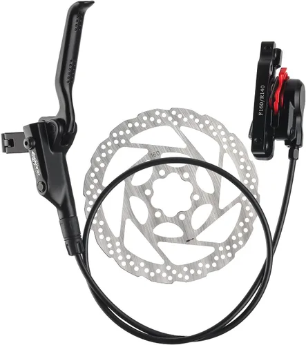 BOLANY Juego de frenos de disco aceite hidráulico MTB bicicleta aleación de aluminio delantero 31.496 in trasero 55.118 in palancas de freno con