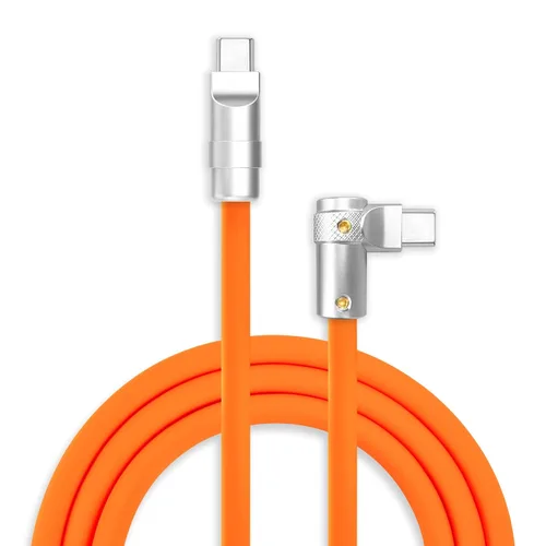 Miniatura 47 de chubbycable FlexElbow - Cable de carga rápida de 90 grados y 240 W, cable USB C en ángulo recto, cable de carga de silicona compatible con iPhone