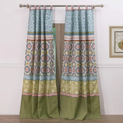 Miniatura 17 de Greenland Home Fashions Colección de Tratamiento de Ventanas, Cortinas, Volantes, Cortinajes, Paneles, Forradas con Alzapaños, 42" An x 84" L, Juego